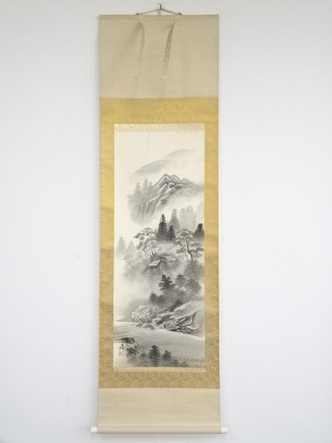 JAPANESE HANGING SCROLL / HAND PAINTED / SCENERY